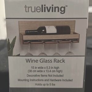 True Living Wine‎ Rack. New in box. Box is damaged